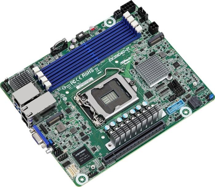Image du produit AsRock Carte mère E3C256D4ID-2T mini-ITX Socket 1200 Single (LGA 1200, Intel C256, Mini-ITX)