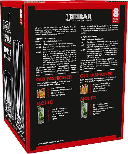 Actual product image Riedel Drink Specific Glassware ROCKS & HIGHBAS (8 x, Long drink glasses)
