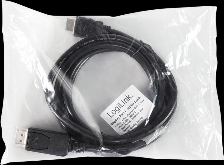 Image du produit LogiLink DisplayPort vers HDMI (2 m, DisplayPort)