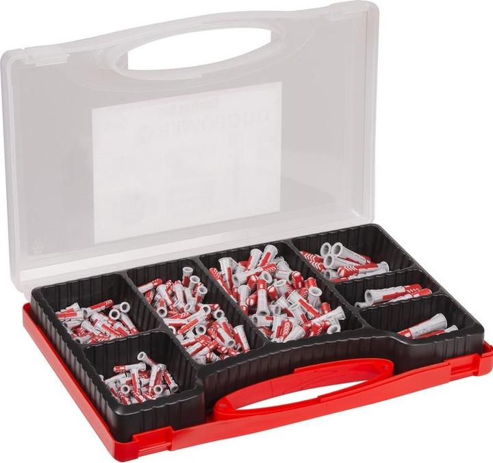 Actual product image Fischer FIXtainer - UX SX GK dowel assortment 534092 240 pcs. (280 pcs.)