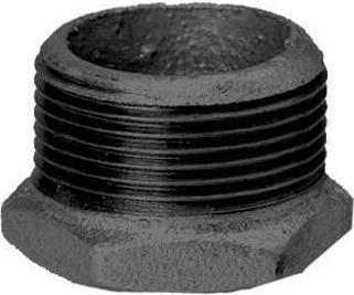 Actual product image Hermann schmidt HS reducer 241 DN 25x15, 1x1/2, AG/IG, black (Pipe reduction)