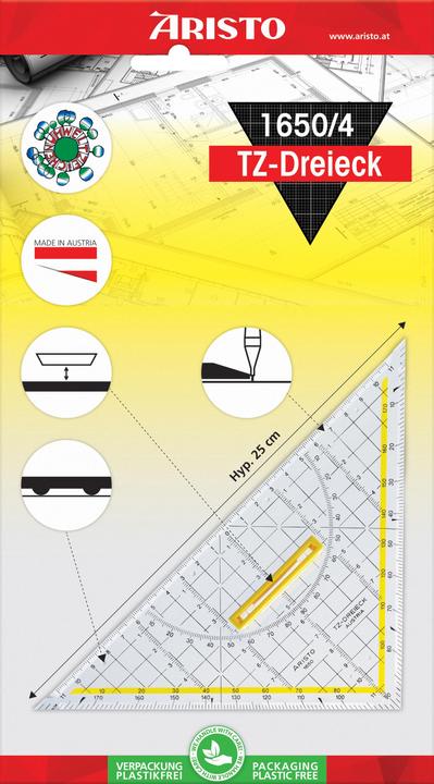 Image du produit Aristo Equerre 25cm 1650/4 en plexiglas (250 mm)