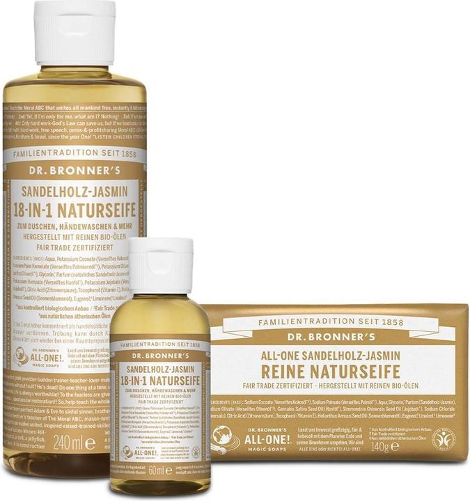 Actual product image Dr. Bronner's Sandalwood Jasmine (Liquid soap, 240 ml)