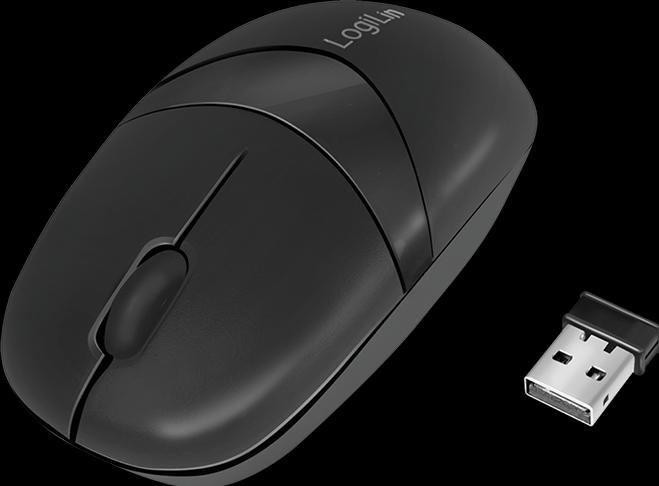 Actual product image LogiLink Mouse Optical Wireless 2.4 GHz Mini with Autolink (Wireless)
