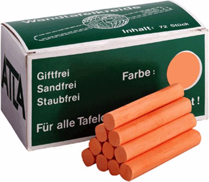 Image du produit Atla Carton de 72 craies, arrondies (Multicolore, 72 x)
