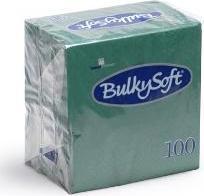 Multi Serviet Bulkysoft 24x24 cm 2-laags Grøn,100 stk/pk