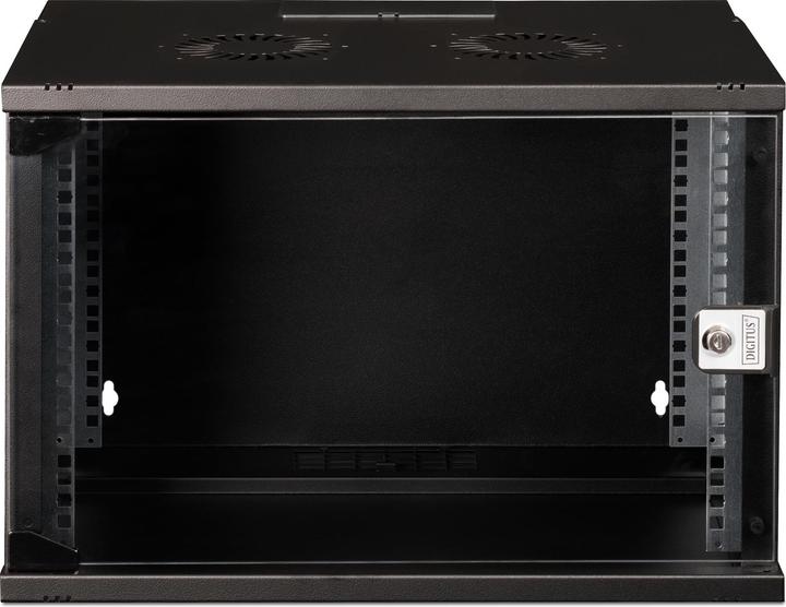 Actual product image Digitus 19" 7U wall-mounted housing, SOHO PRO 370 x 540 x 400 mm, black (7 RU, 19 inch rack)