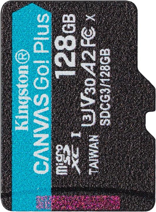 Image du produit Kingston Canvas Go Plus (128 Go, microSDXC, U3, UHS-I)