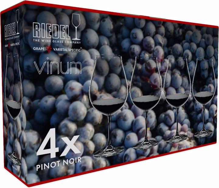 Riedel Weinglas Burgunder Set VINUM (70 cl, 4 Gläser, Rotweingläser)