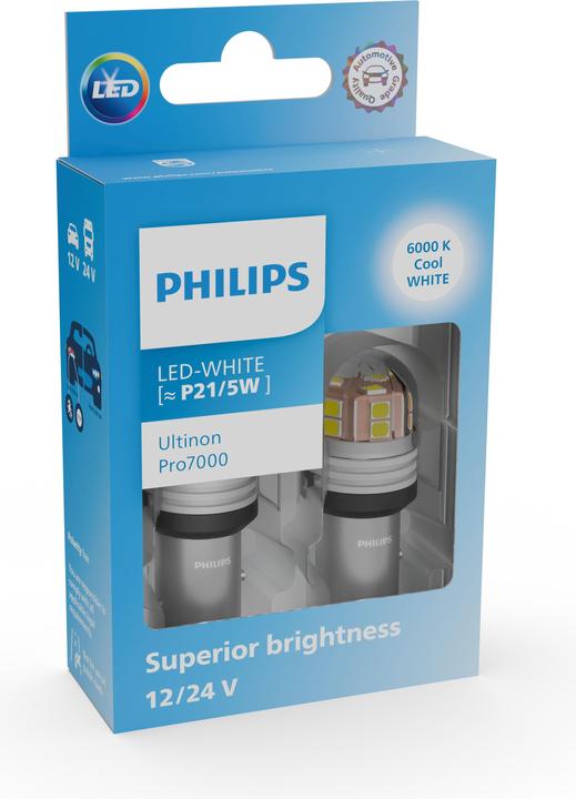 Productafbeelding Philips Ultinon Pro7000 SI 11499CU70X2 Uitstekende helderheid, veiliger rijden (P21/5W)