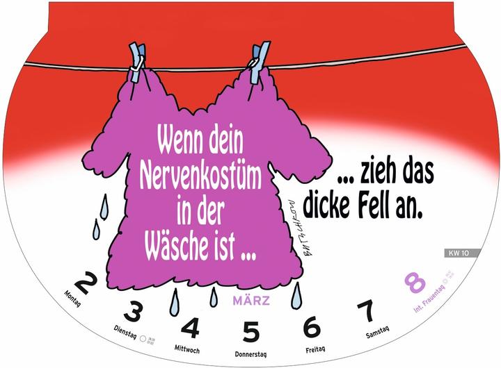 Produktbild Heye Bildkalender Dumme Sprüche (Harter Einband, Deutsch)