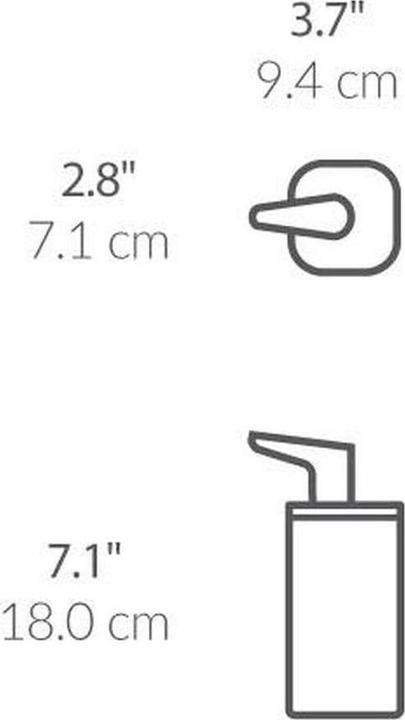 Actual product image Simplehuman Soap dispenser 295 ml, matt black