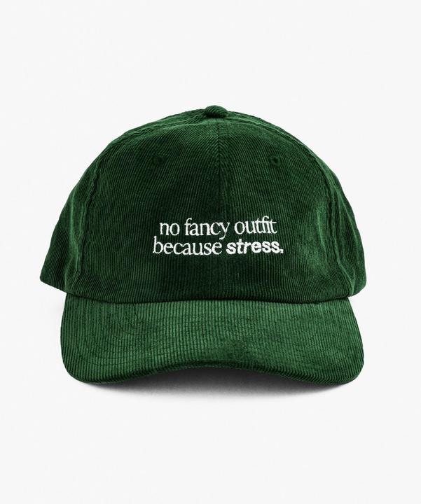Actual product image Plakativ «No Fancy Outfit» Courdroy Cap Olive
