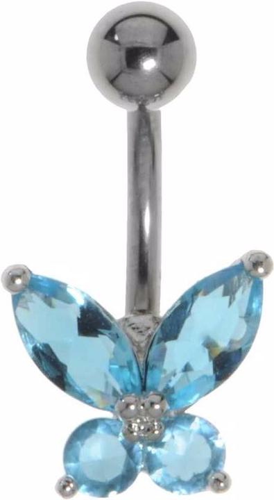 Produktbild Bijouteria Bauchpiercing (Kristall, Messing rhodiniert, Titan)