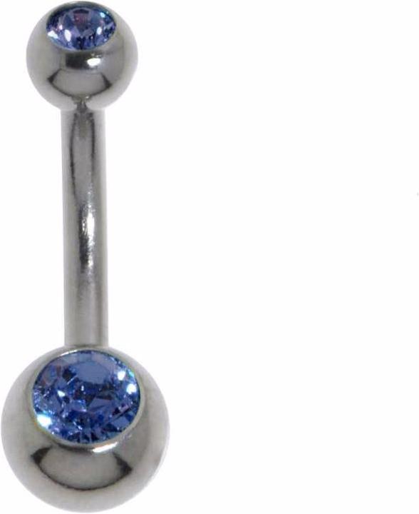 Bijouteria Bauchpiercing (Chirurgenstahl 316L, Kristall)