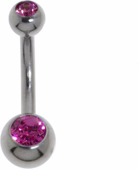 Bijouteria Bauchpiercing (Chirurgenstahl 316L, Kristall)
