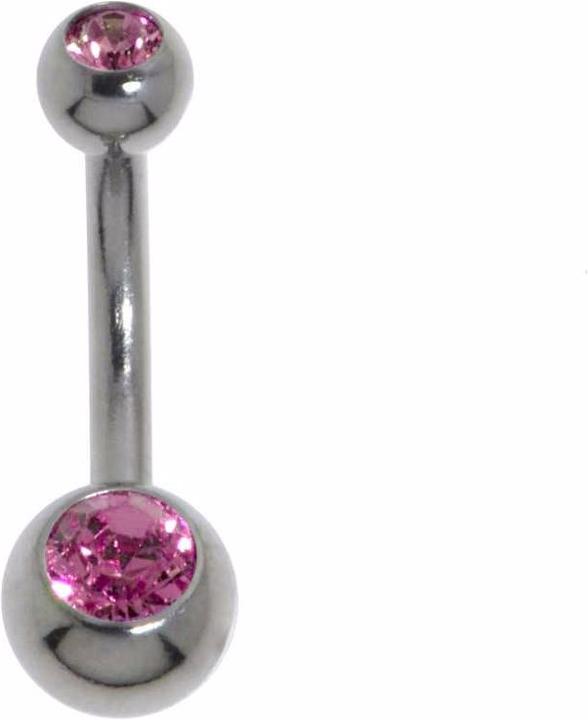 Bijouteria Bauchpiercing (Chirurgenstahl 316L, Kristall)