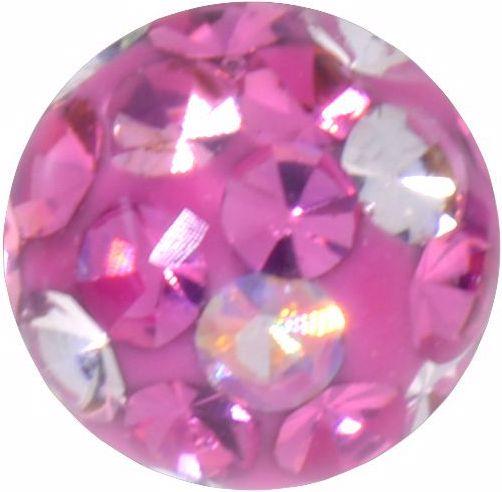Bijouteria Piercingverschluss (Chirurgenstahl 316L, Epoxiharz, Kristall)
