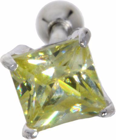 Bijouteria Ohrpiercing (Chirurgenstahl 316L, Messing mit Silberbeschichtung, Zirkonia)