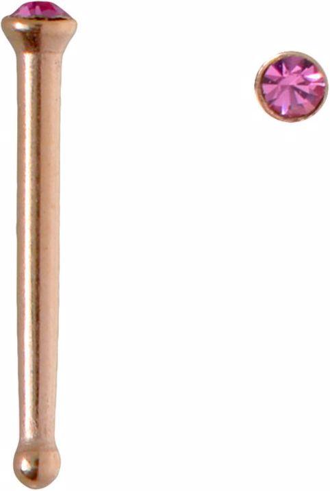 Immagine prodotto Bijouteria Piercing per naso (Acciaio chirurgico 316L, Vetro (di orologio), Rivestimento in PVD (colore oro))