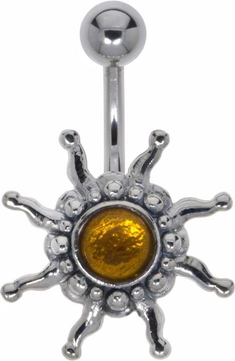 Bijouteria Bauchpiercing (Schmuckstein, Silber 925, Chirurgenstahl 316L)