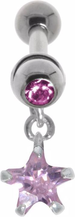 Bijouteria Ohrpiercing (Chirurgenstahl 316L, Kristall, Messing mit Silberbeschichtung, Zirkonia)