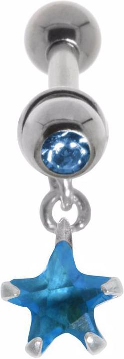 Bijouteria Ohrpiercing (Chirurgenstahl 316L, Kristall, Messing mit Silberbeschichtung, Zirkonia)