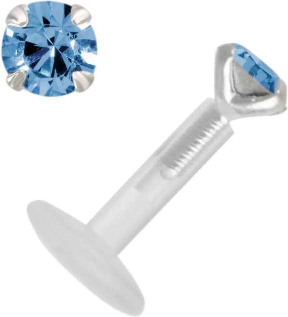 Bijouteria Piercing (Bioplast, Silber 925, Premium Kristall)
