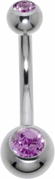 Bijouteria Bauchpiercing (Chirurgenstahl 316L, Kristall)