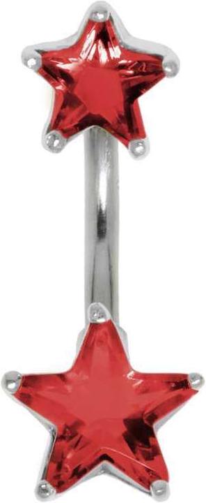 Bijouteria Bauchpiercing (Chirurgenstahl 316L, Kristall, Silber 925)