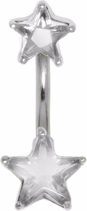 Bijouteria Bauchpiercing (Silber 925, Kristall, Chirurgenstahl 316L)