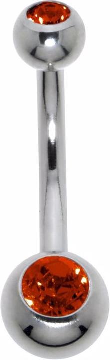 Produktbild Bijouteria Bauchpiercing (Chirurgenstahl 316L, Kristall)