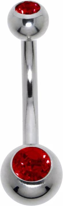 Produktbild Bijouteria Bauchpiercing (Chirurgenstahl 316L, Kristall)