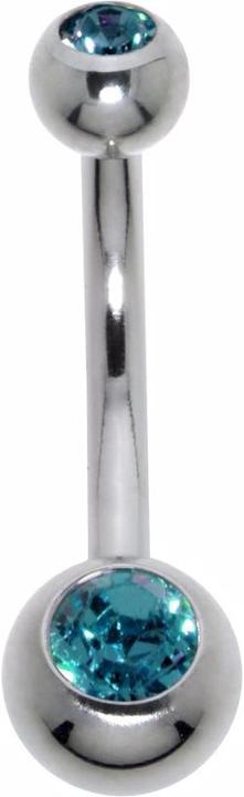 Produktbild Bijouteria Bauchpiercing (Chirurgenstahl 316L, Kristall)