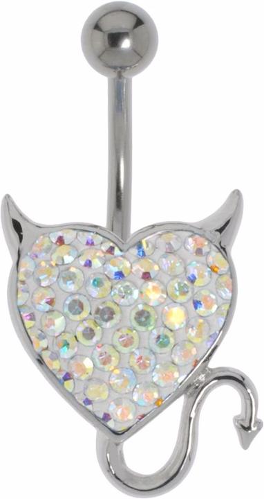 Image du produit Bijouteria Piercing nombril (Acier chirurgical 316L, Cristallin, Laiton rhodié)