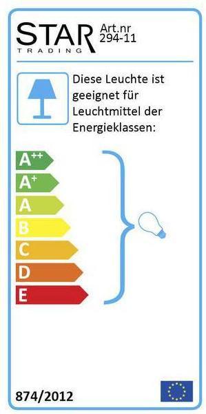 Label énergétique Star Trading Cordelette textile (E27)