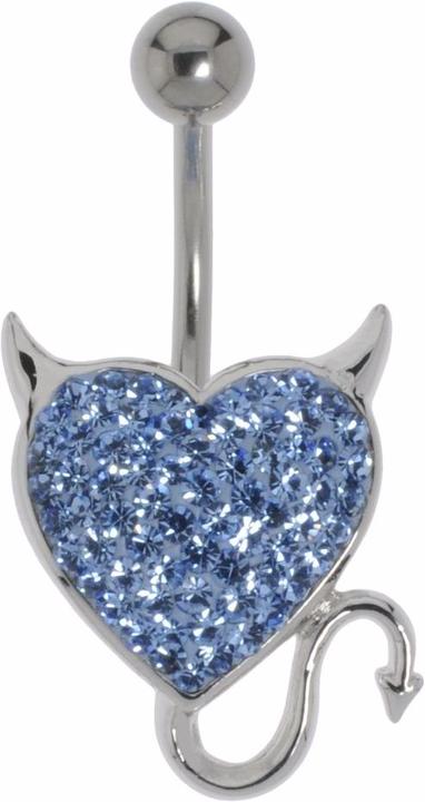 Produktbild Bijouteria Bauchpiercing (Chirurgenstahl 316L, Kristall, Messing rhodiniert)