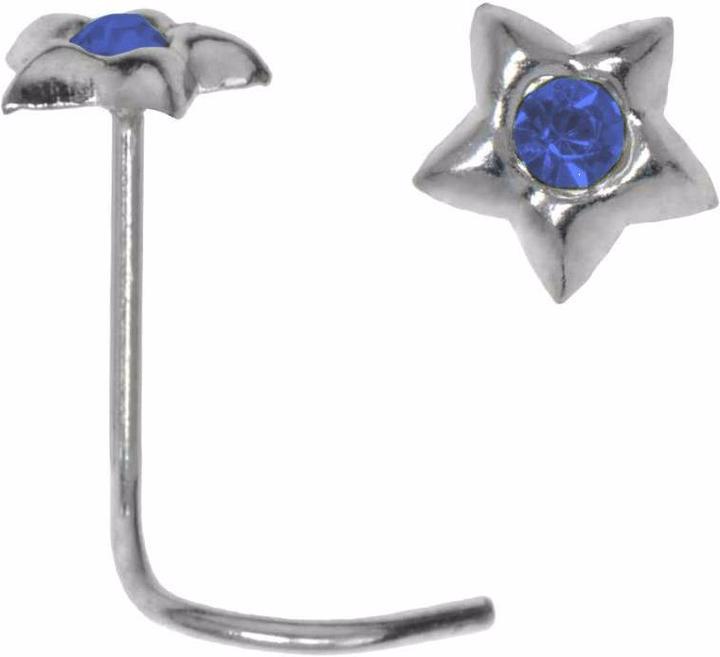 Bijouteria Nasenpiercing (Kristall, Silber 925)