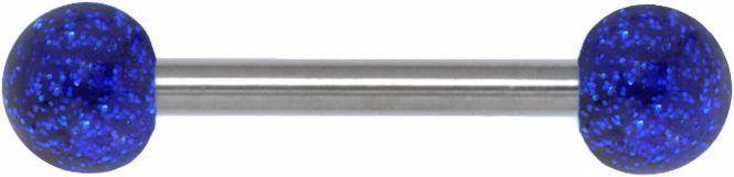 Bijouteria Zungenpiercing (Acrylglas, Chirurgenstahl 316L)