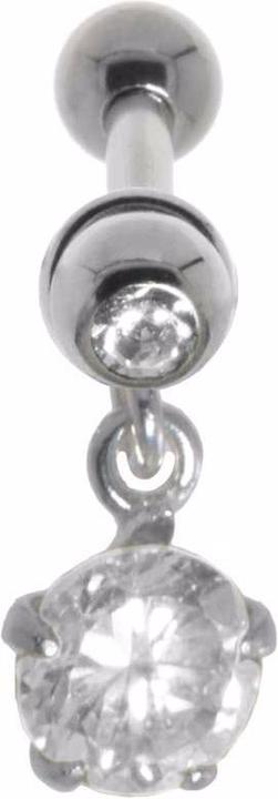 Immagine prodotto Bijouteria Piercing orecchio (Acciaio chirurgico 316L, Vetro (di orologio), Ottone con placcatura in argento, Zirconia)