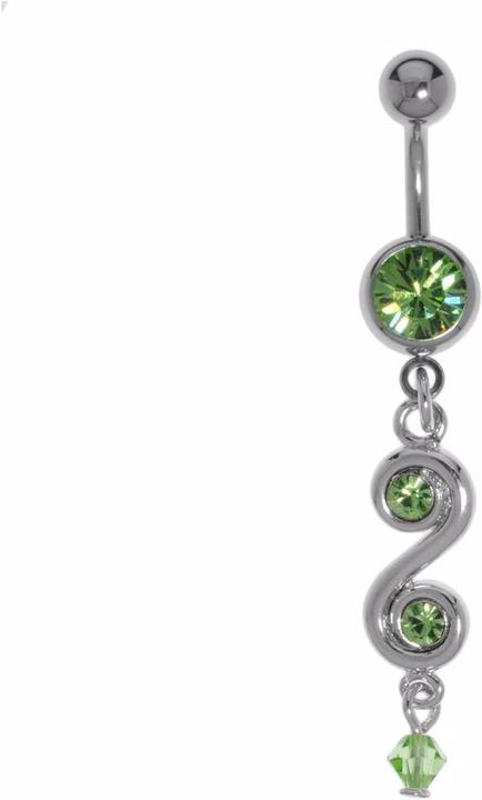 Produktbild Bijouteria Bauchpiercing (Kristall, Messing rhodiniert, Acrylglas, Chirurgenstahl 316L)