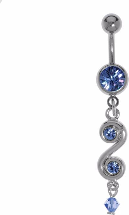 Bijouteria Bauchpiercing (Acrylglas, Chirurgenstahl 316L, Kristall, Messing rhodiniert)