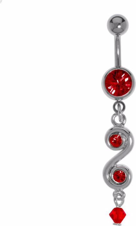 Produktbild Bijouteria Bauchpiercing (Kristall, Messing rhodiniert, Acrylglas, Chirurgenstahl 316L)