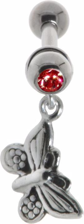 Immagine prodotto Bijouteria Piercing orecchio (Acciaio chirurgico 316L, Vetro (di orologio), Ottone con placcatura in argento)