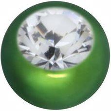 Bijouteria 1.2mm Piercing-Kugel (Chirurgenstahl 316L, Kristall)