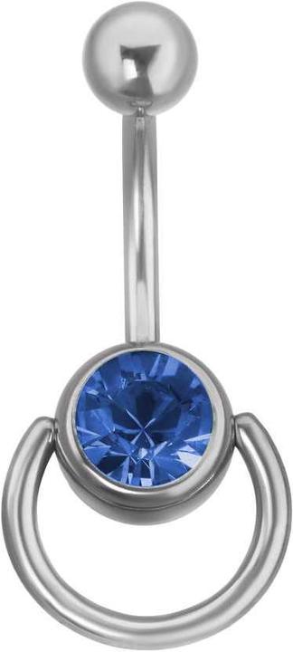 Image du produit Bijouteria Piercing nombril (Cristallin, Acier chirurgical 316L)