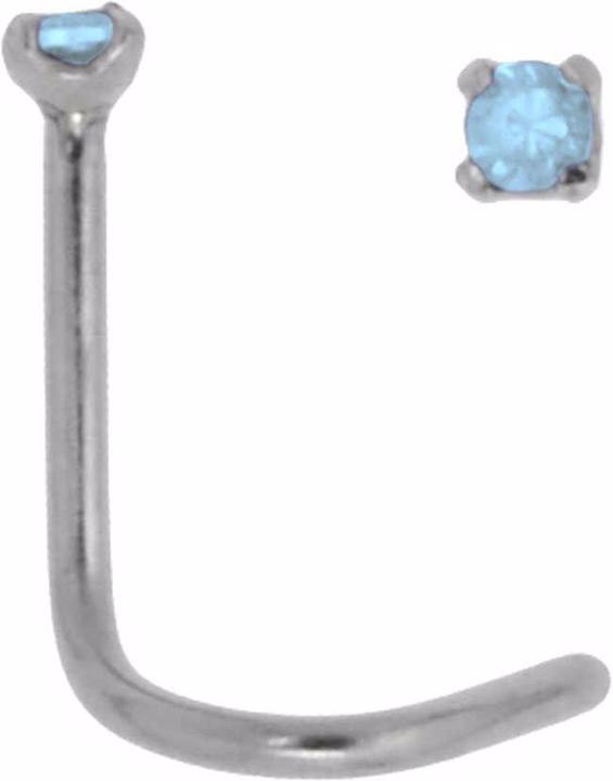 Bijouteria Nasenpiercing (Chirurgenstahl 316L, Kristall)