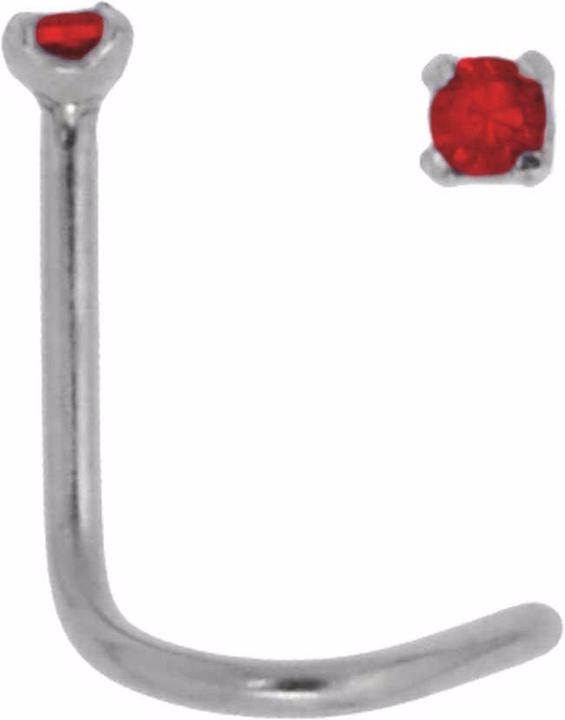Bijouteria Nasenpiercing (Chirurgenstahl 316L, Kristall)