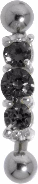 Immagine prodotto Bijouteria Piercing sopracciglio (Acciaio chirurgico 316L, Argento 925, Zirconia)