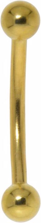 Bijouteria Augenbrauenpiercing (Chirurgenstahl 316L, Gold-Beschichtung (vergoldet))